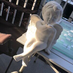 13” BIG WHITE French Kiss White Clay ANGEL